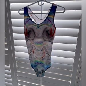Amazing NWT Unicorn One Piece Swimsuit size XL